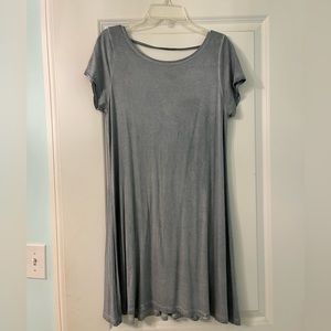 T-shirt dress with open lace back, size S